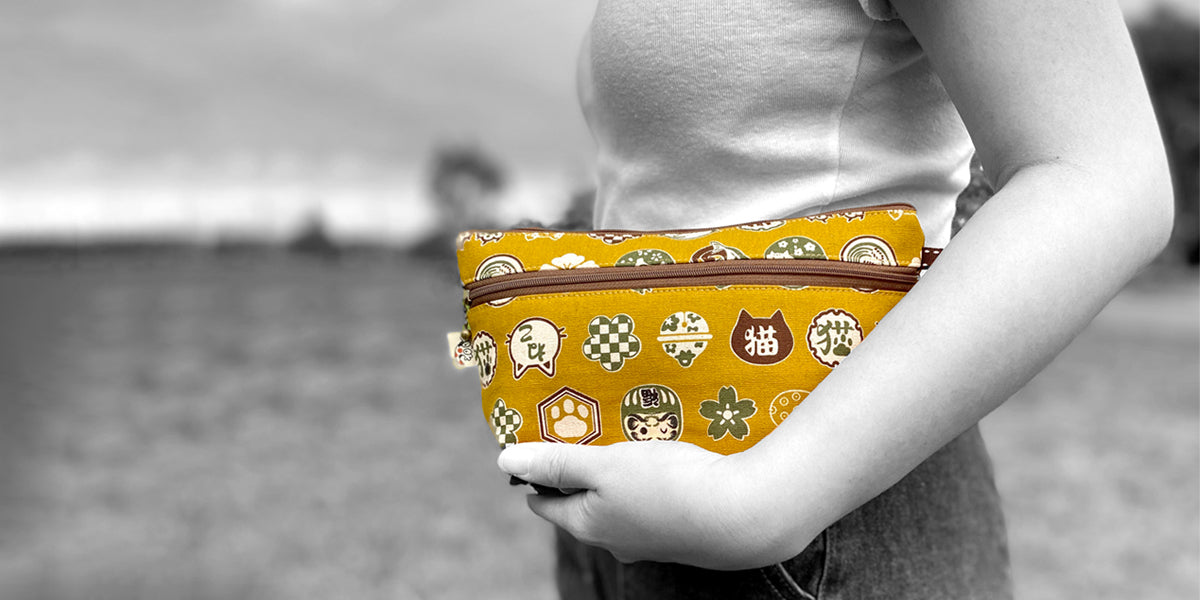 Handmade colourful fabric crossbody bag with floral pattern – Calico Bubble