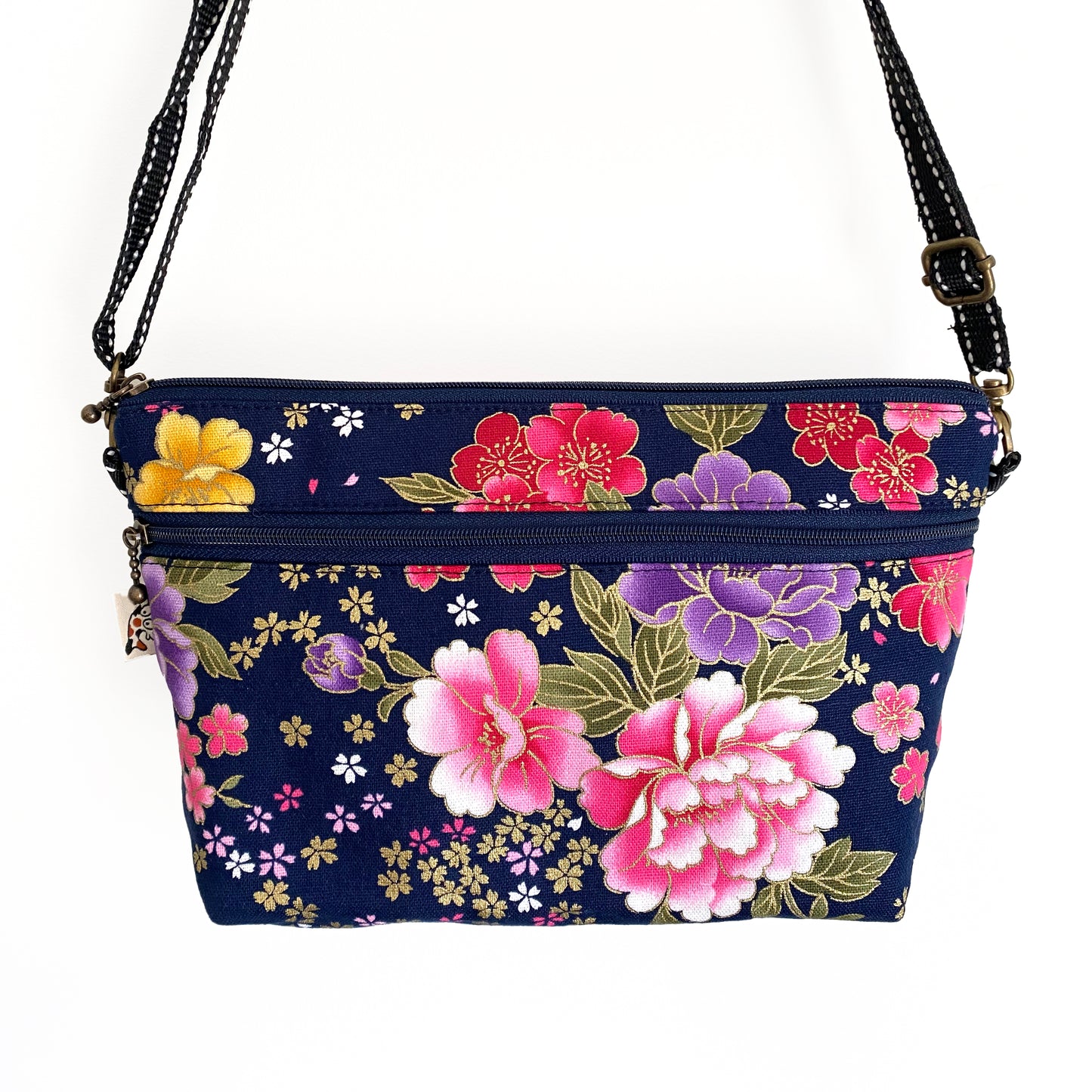 Floral Fantasy Blue- Crossbody Plus
