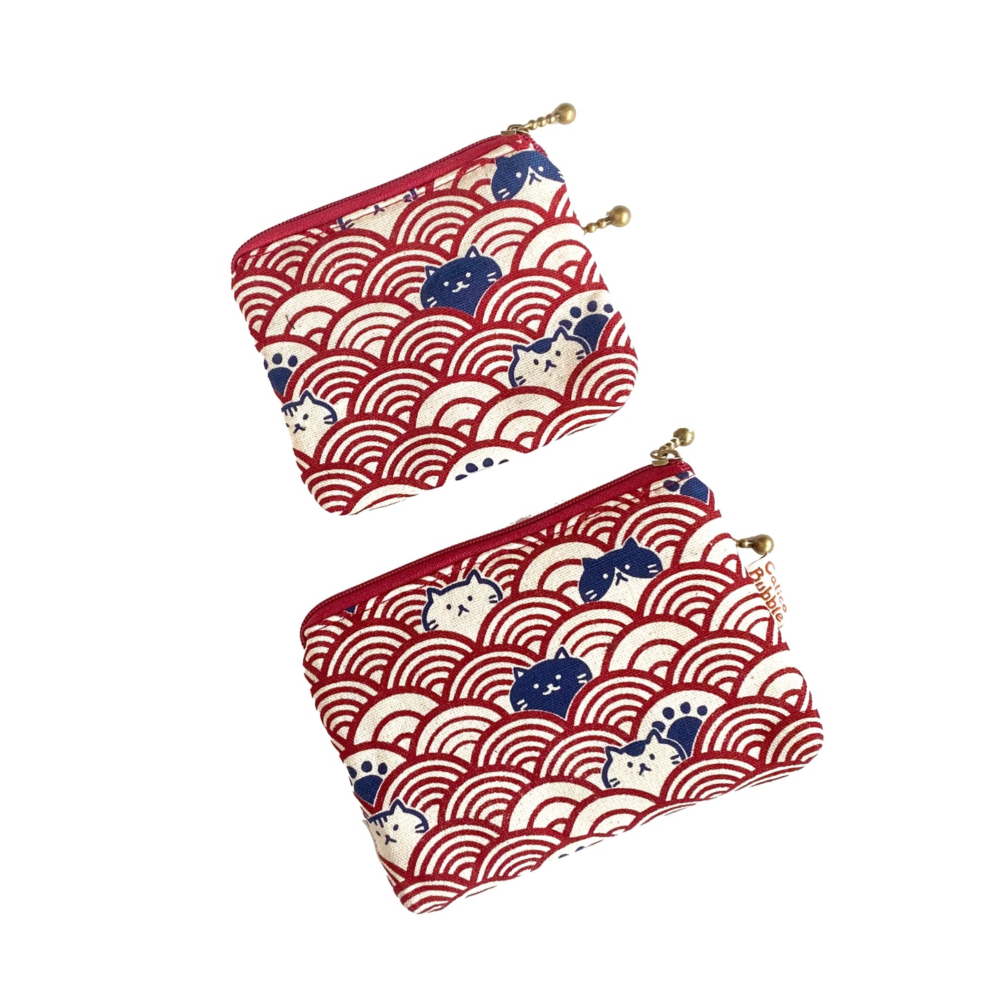Cat Wave Red - Parent & Child Purse