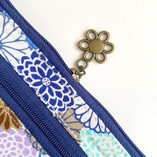 Blue Blossom - Hand Pouch