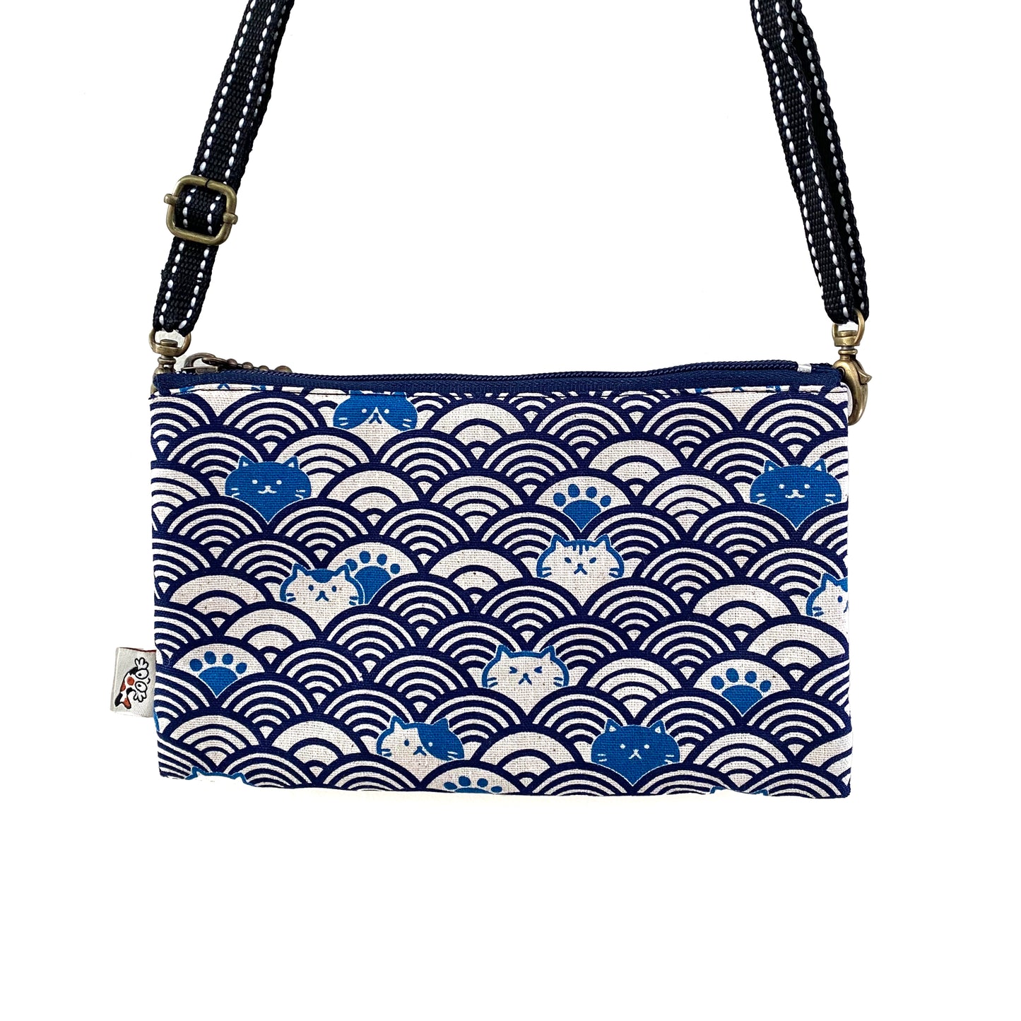 Cat Wave Blue - Crossbody