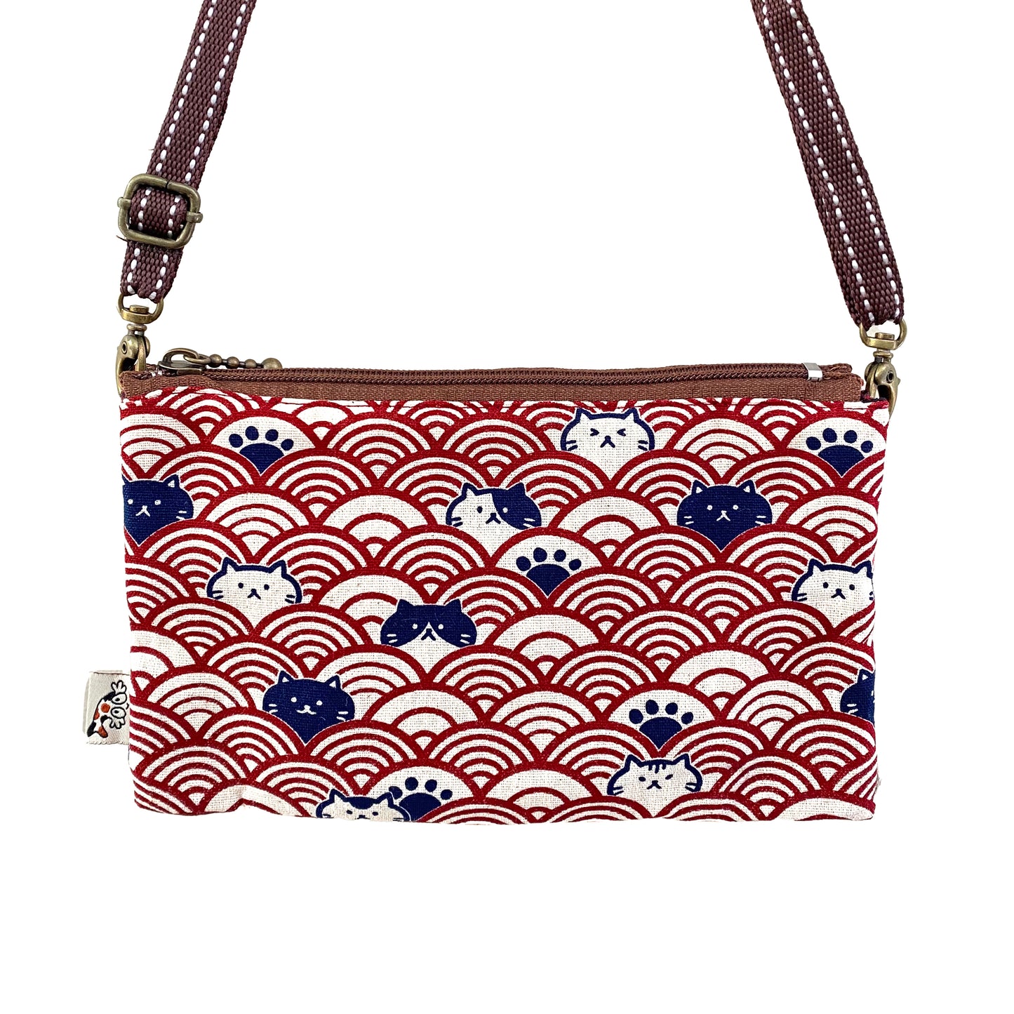 Cat Wave Red - Crossbody