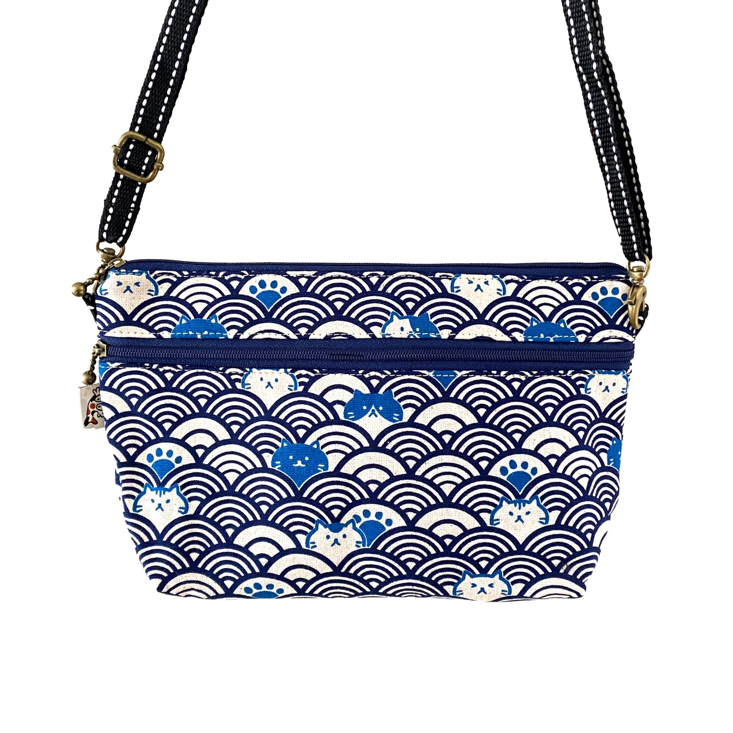 Cat Wave Blue - Crossbody Plus