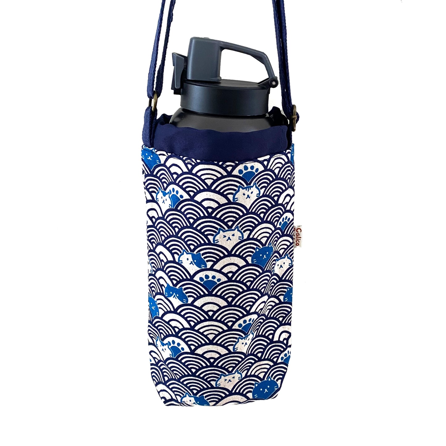 Cat Wave Blue - Bottle Holder