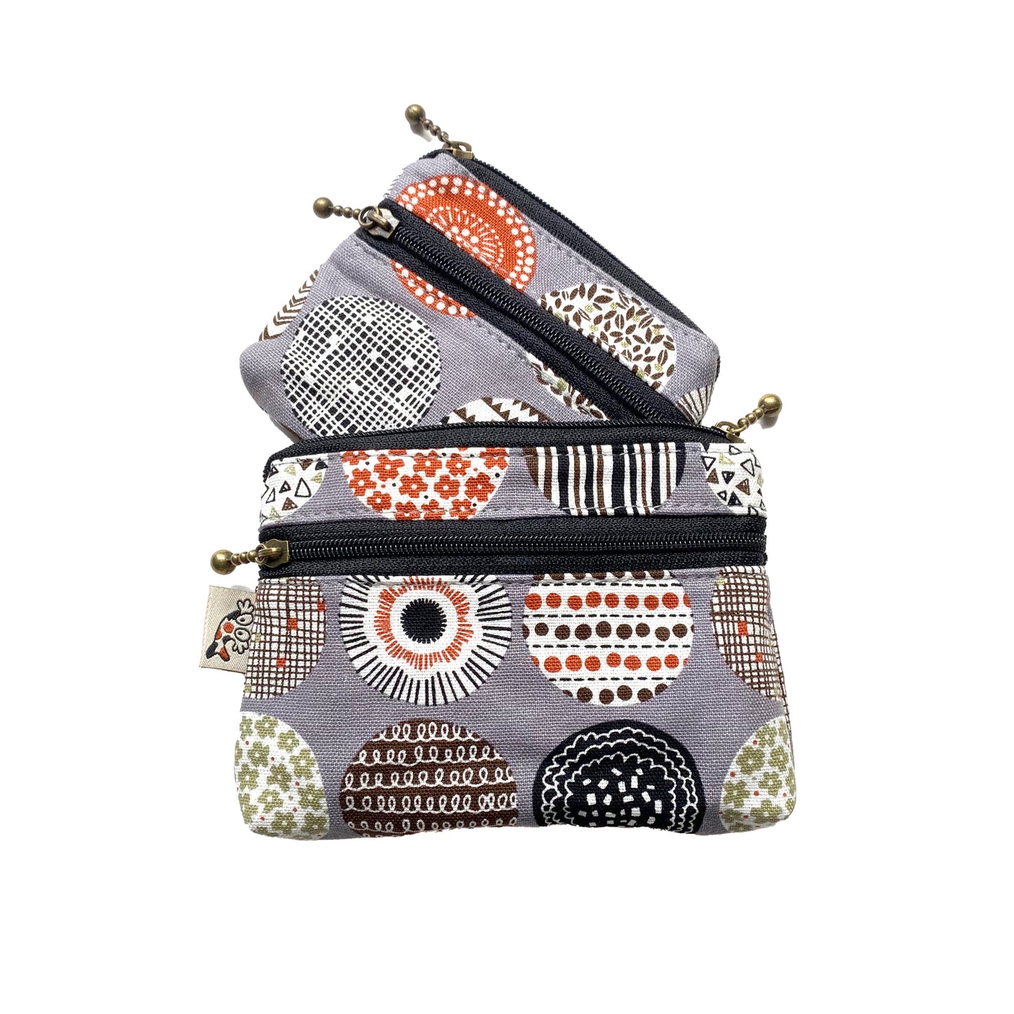 Circle Dance Grey - Parent & Child Purse