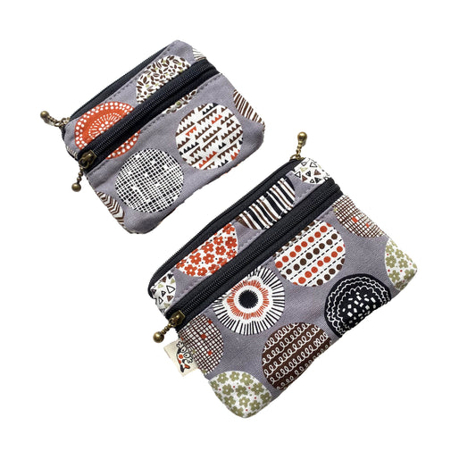 Circle Dance Grey - Parent & Child Purse