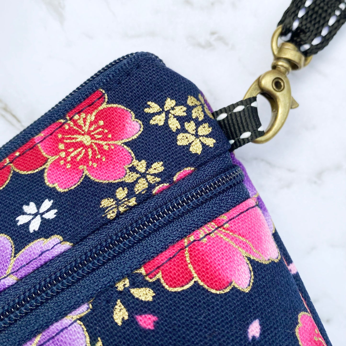 Floral Fantasy Blue- Crossbody Plus