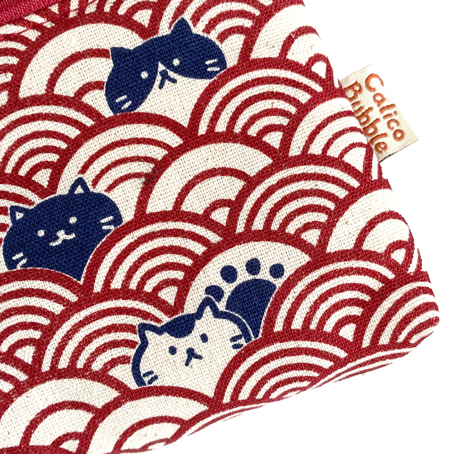 Cat Wave Red - Parent & Child Purse