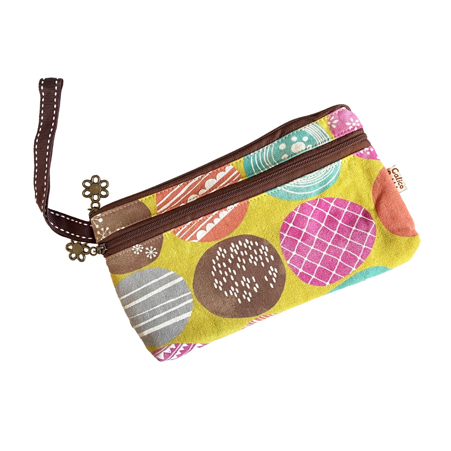 Circle Dance Yellow - Hand Pouch
