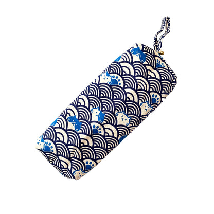 Cat Wave Blue - Everything Pouch