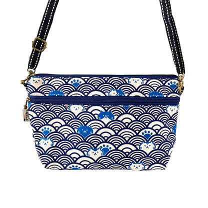 Cat Wave Blue - Crossbody Plus