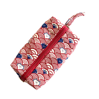 Cat Wave Red - Everything Pouch