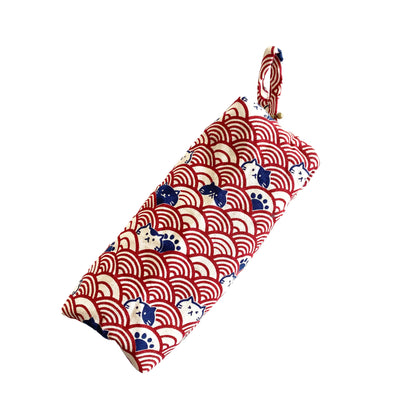 Cat Wave Red - Everything Pouch